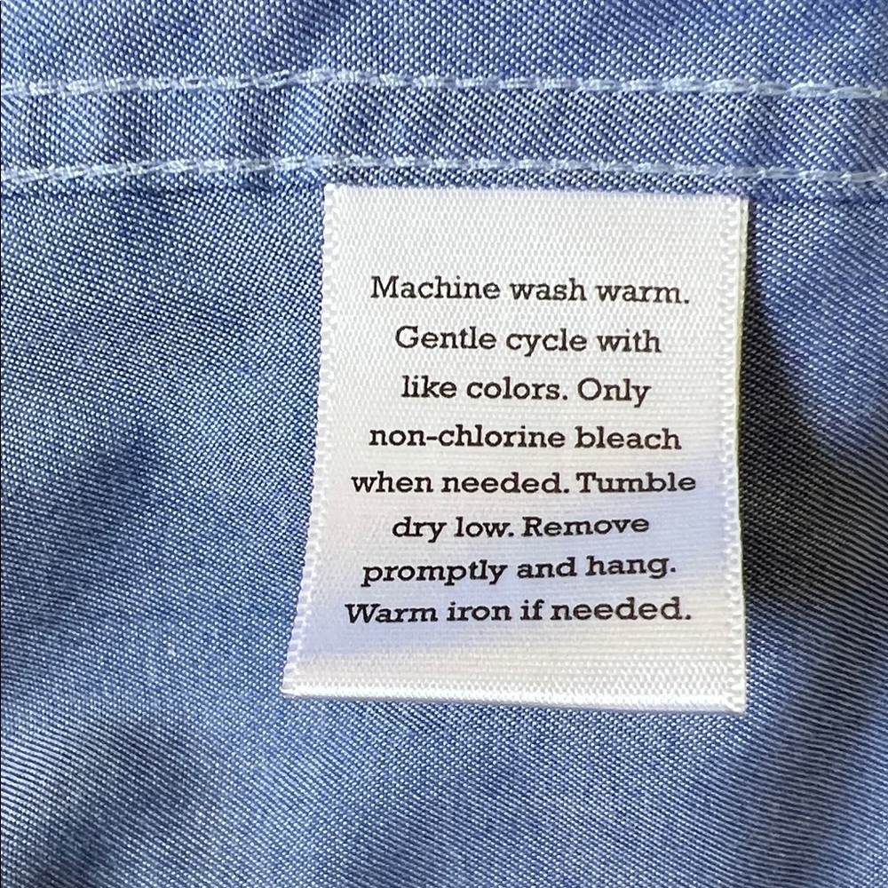 American Rag Men's Light BlueCasual Button Down Shirt Short Pockets - Picture 11 of 11